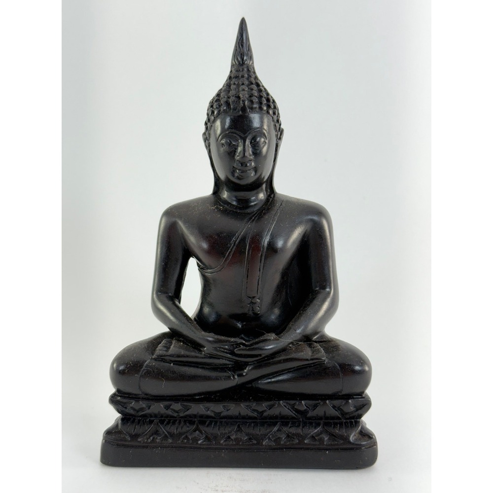 Buddha Statue‎ Sitting in Meditation 6" Zen Serene Altar Thailand Peace